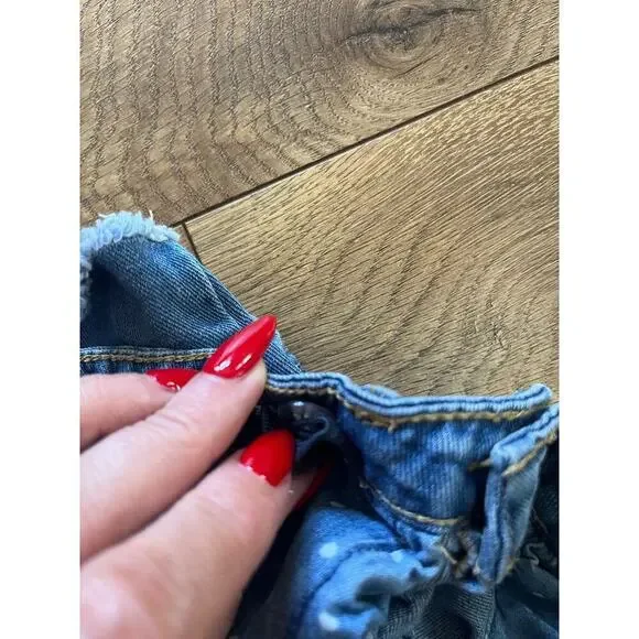 Zara baby jean shorts with lace girls size 2-3 - Picture 4 of 6